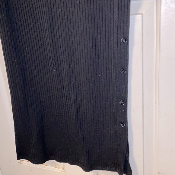 River Island Ribbed Bodycon Side Slit Midi Dress - Picture 5 of 9